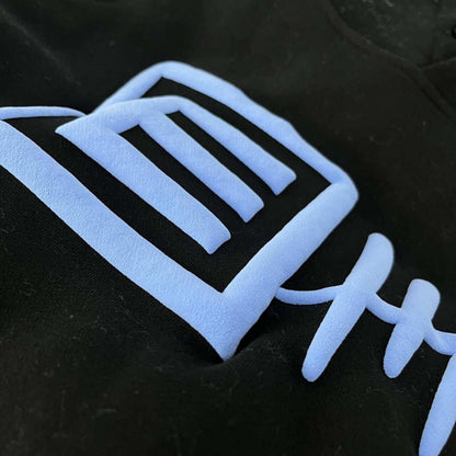 Efive Tally Puff Light Blue/Black Hoodie